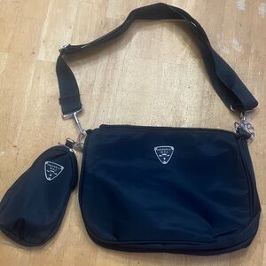 Black Bag with Pouch